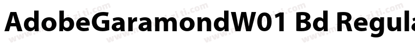 AdobeGaramondW01 Bd Regular字体转换